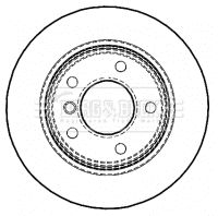 BORG & BECK Тормозной диск BBD4465